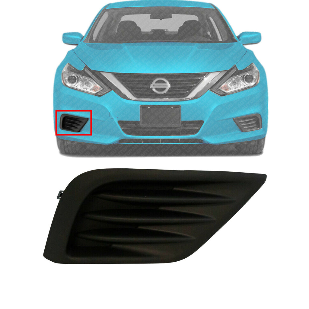 Front Fog Lamp Cover Textured Right Passenger Side For 2016-2018 Nissan Altima