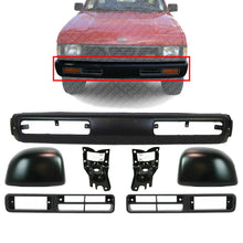 Load image into Gallery viewer, Front Bumper+End Cap+Brackets+Fog Lamp Bezel LH+RH For 1993-95 Nissan D21/Pickup