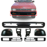 Front Bumper+End Cap+Brackets+Fog Lamp Bezel LH+RH For 1993-95 Nissan D21/Pickup