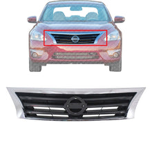 Load image into Gallery viewer, Front Bumper Grille Chrome Shell &amp; Black Insert For 2013-15 Nissan Altima Sedan