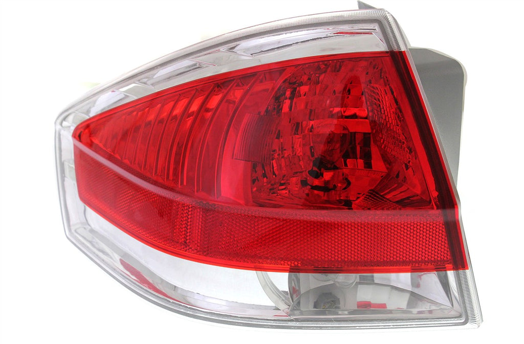 New Tail Light Direct Replacement For FOCUS 09-11 TAIL LAMP LH, Assembly, w/ Chrome Insert, Sedan - CAPA FO2800215C 9S4Z13405D
