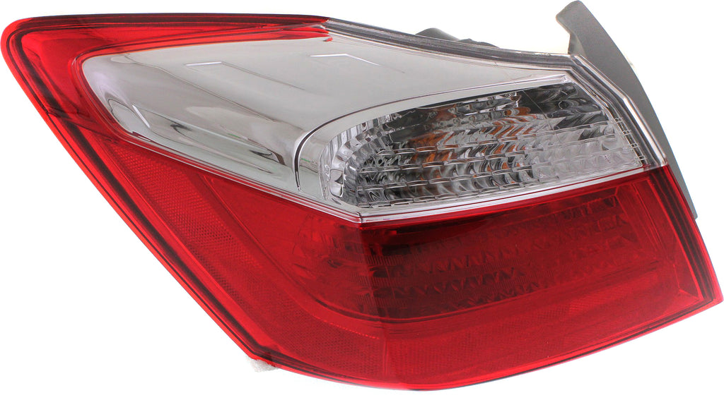 New Tail Light Direct Replacement For ACCORD 13-15 TAIL LAMP LH, Outer, Assembly, EX/LX/Sport Models, Sedan - CAPA HO2804101C 33550T2AA01