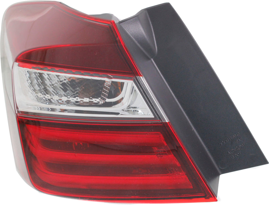 New Tail Light Direct Replacement For ACCORD 16-17 TAIL LAMP LH, Outer, Assembly, Halogen, (Exc. Hybrid Model), Sedan - CAPA HO2804108C 33550T2AA21
