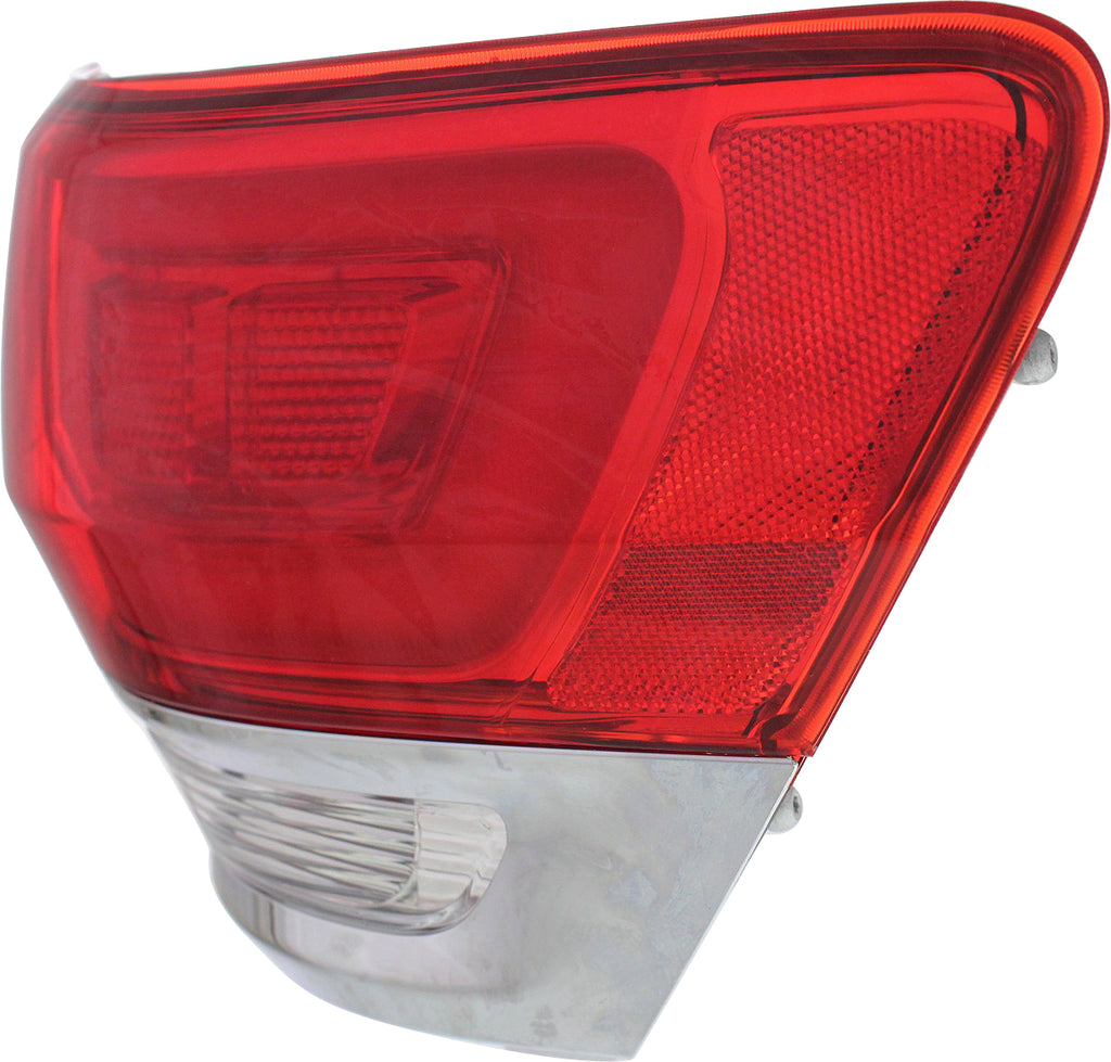 New Tail Light Direct Replacement For GRAND CHEROKEE WK 14-22 TAIL LAMP RH, Outer, Assy, (Exc. SRT/Trailhawk/Trackhawk Models), w/ Chrome Trim - CAPA CH2805106C 68110016AG