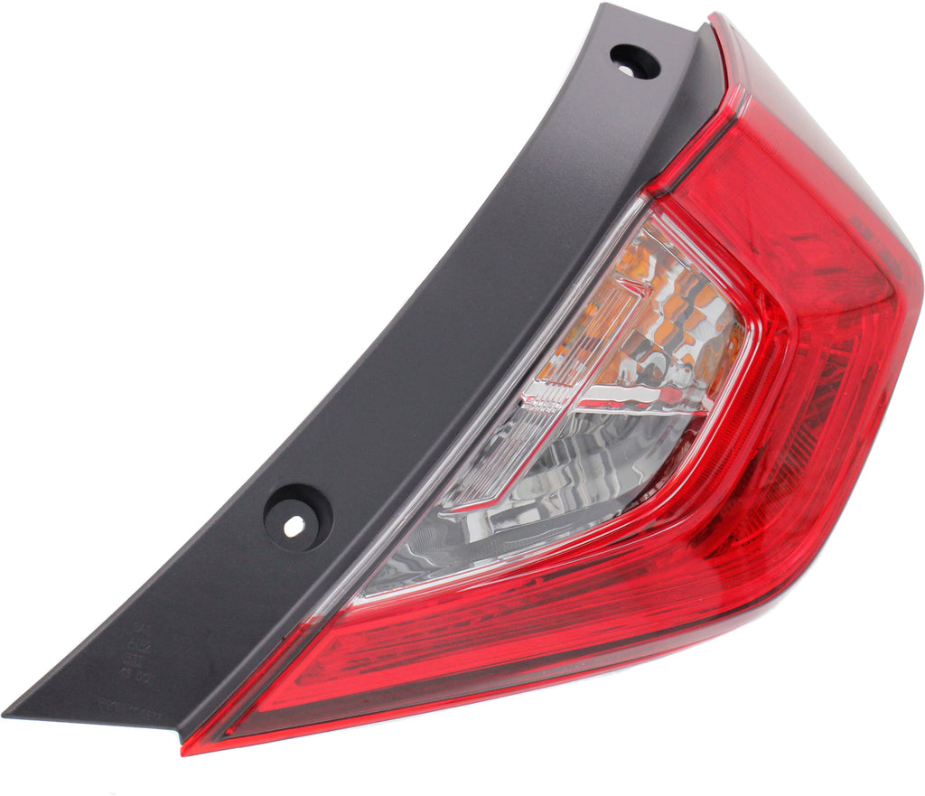 New Tail Light Direct Replacement For CIVIC 16-21 TAIL LAMP RH, Outer, Assembly, Halogen, (18-20, 1.5L Turbo Eng., Japan Built Vehicle)/North America Built Vehicle, Sedan HO2805110 33500TBAA01