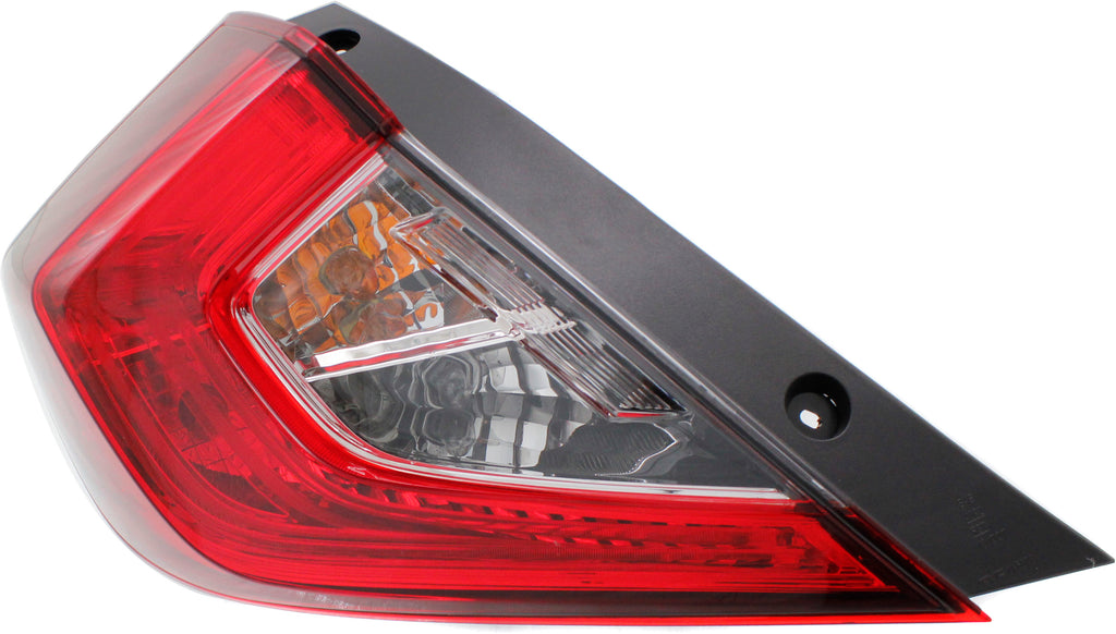 New Tail Light Direct Replacement For CIVIC 16-21 TAIL LAMP LH, Outer, Assembly, Halogen, (18-20, 1.5L Turbo Eng., Japan Built Vehicle)/North America Built Vehicle, Sedan HO2804110 33550TBAA01
