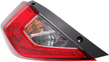 Load image into Gallery viewer, New Tail Light Direct Replacement For CIVIC 16-21 TAIL LAMP LH, Outer, Assembly, Halogen, (18-20, 1.5L Turbo Eng., Japan Built Vehicle)/North America Built Vehicle, Sedan HO2804110 33550TBAA01