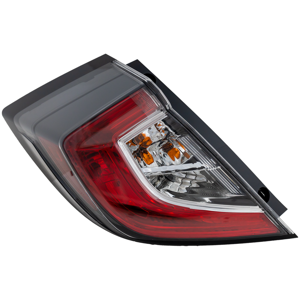 New Tail Light Direct Replacement For CIVIC 17-21 TAIL LAMP LH, Outer, On Body, Assembly, Hatchback HO2804116 33550TGGA01