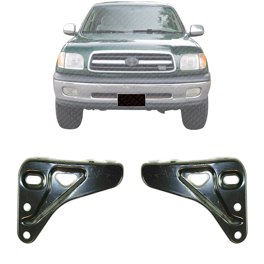 Set of 2 Front Steel Bumper Mounting Brackets LH & RH For 2000-06 Toyota Tundra