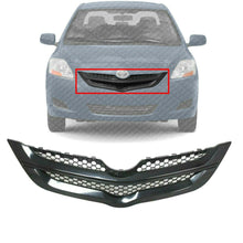 Load image into Gallery viewer, Front Bumper Upper Grille Textured Black For 2007-2008 Toyota Yaris Sedan