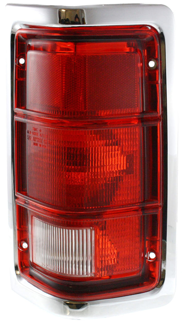 New Tail Light Direct Replacement For DODGE FULL SIZE P/U 88-93 TAIL LAMP RH, Lens and Housing, w/ Chrome Trim CH2809103 55054794