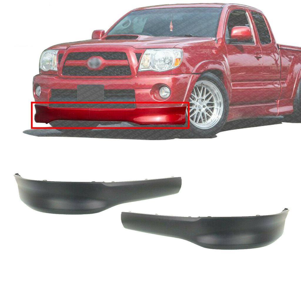 Front Lower Valance Spoiler Pair Primed For 2005-2011 Toyota Tacoma X-Runner