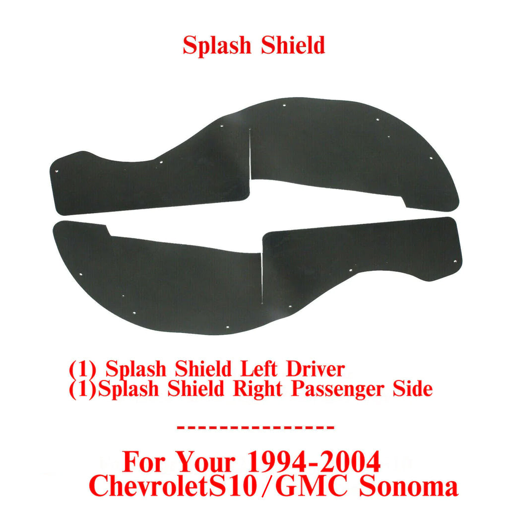 Engine Splash Shield Left & Right Side For 1994-2004 Chevrolet S10 / GMC Sonoma