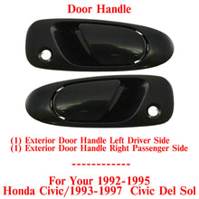 Load image into Gallery viewer, Front Exterior Door Handle Set of 2 For 1992-95 Honda Civic 93-97 Civic del Sol