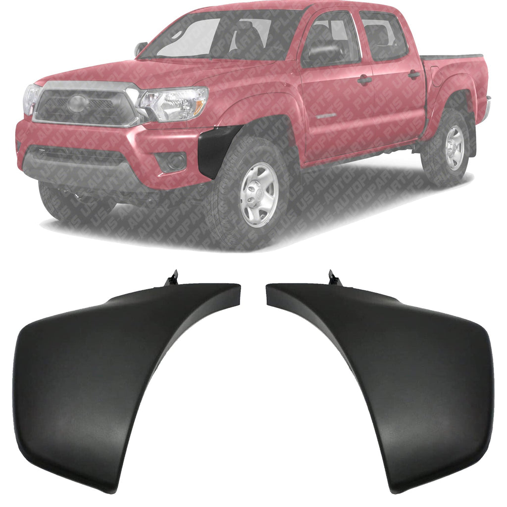 Front Bumper Ends Textured Left & Right Side For 2012 - 2015 Toyota Tacoma - US AUTO PARTS PLUS
