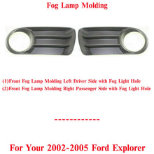 Load image into Gallery viewer, Front Fog Lamps Molding LH &amp; RH Side With Fog Light Hole For 02 - 05 Ford Explorer - US AUTO PARTS PLUS