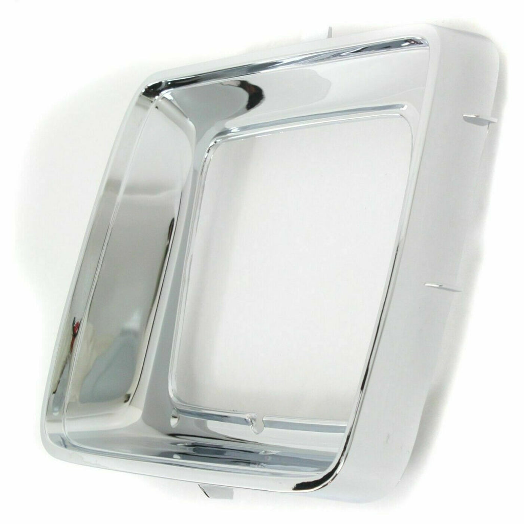 Front Headlamps Door Chrome Rectangular LH & RH Side For 1978 - 1979 Ford F - Series - US AUTO PARTS PLUS