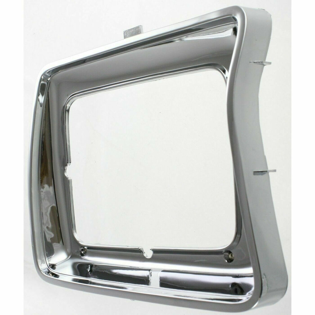 Front Headlamps Door Chrome Rectangular LH & RH Side For 1978 - 1979 Ford F - Series - US AUTO PARTS PLUS