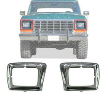 Load image into Gallery viewer, Front Headlamps Door Chrome Rectangular LH &amp; RH Side For 1978 - 1979 Ford F - Series - US AUTO PARTS PLUS