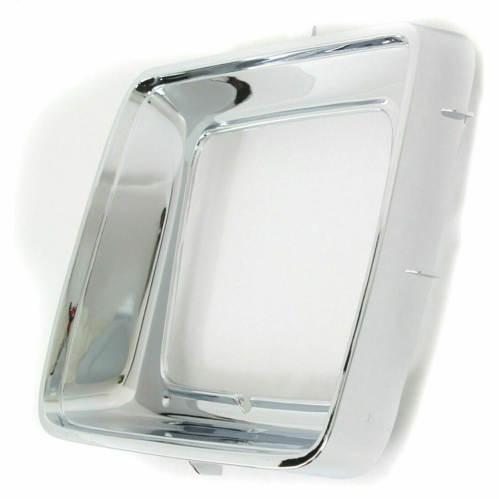 Front Headlamps Door Chrome Rectangular LH & RH Side For 1978 - 1979 Ford F - Series - US AUTO PARTS PLUS