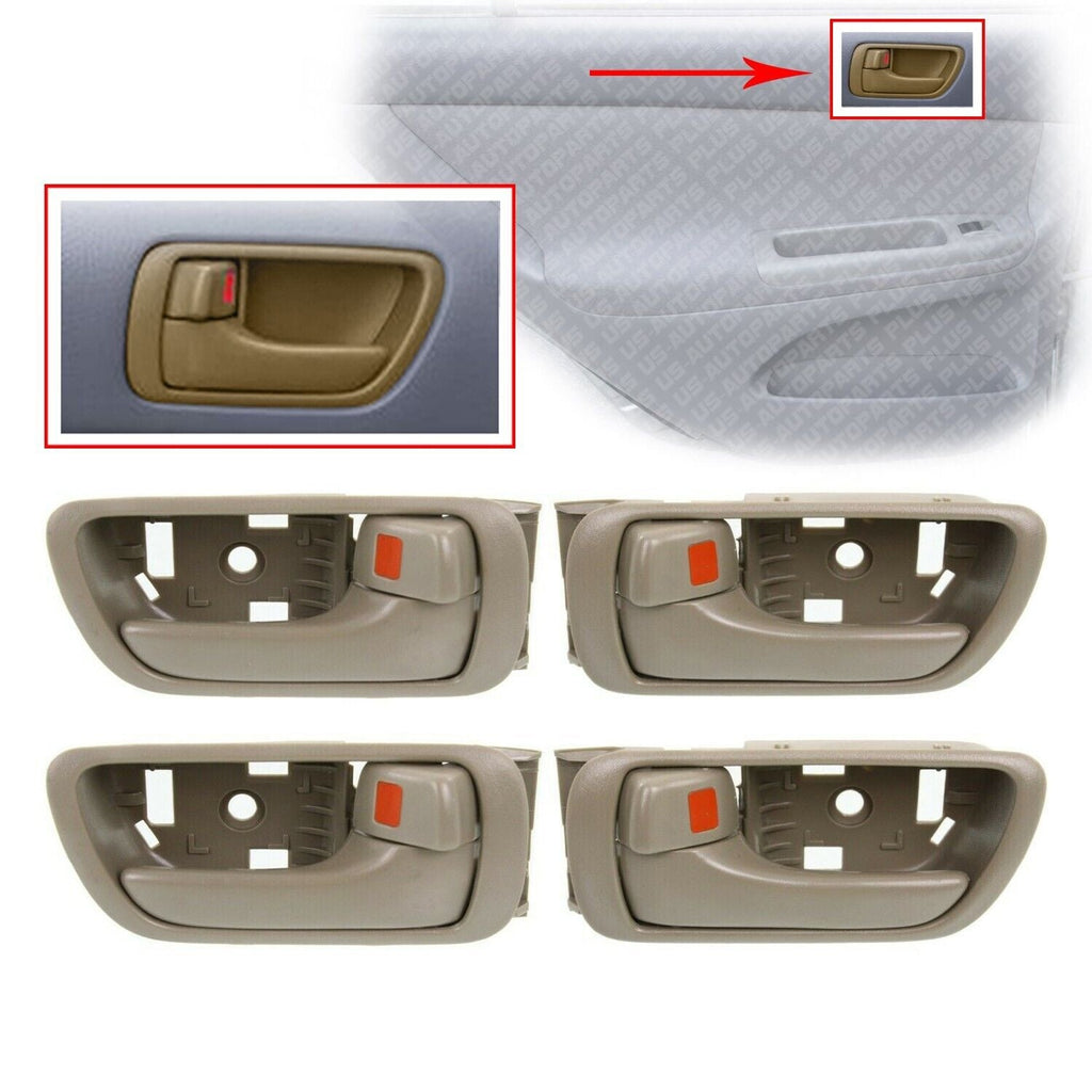 Front & Rear Interior Door Handle Left + Right Side For 2002 - 06 Toyota Camry 4Pc - US AUTO PARTS PLUS