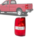 Tail Light Lens & Housing Red Clear Left Driver Side For 2004-2008 Ford F-150