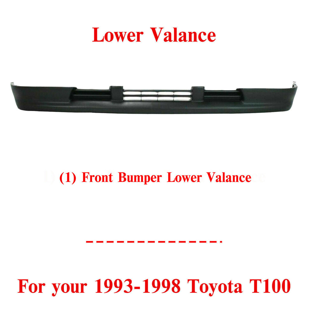 Front Textured Bumper Lower Valance Panel Textured For 1993-1998 Toyota T100