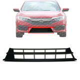 Front Bumper Face Bar Grille Textured For 2016-2018 Honda Civic Coupe / Sedan