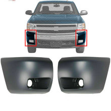 Load image into Gallery viewer, Front Bumper End Caps Left &amp; Right Side For 2007-2013 Chevrolet Silverado 1500