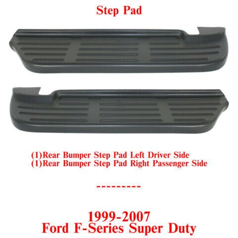 Rear Bumper Step Pads Right & Left Side For 1999 - 2007 Ford F - Series Super Duty - US AUTO PARTS PLUS