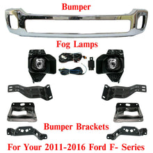 Load image into Gallery viewer, Front Bumper Chrome Kit For 2011-2016 Ford F-Series Super Duty