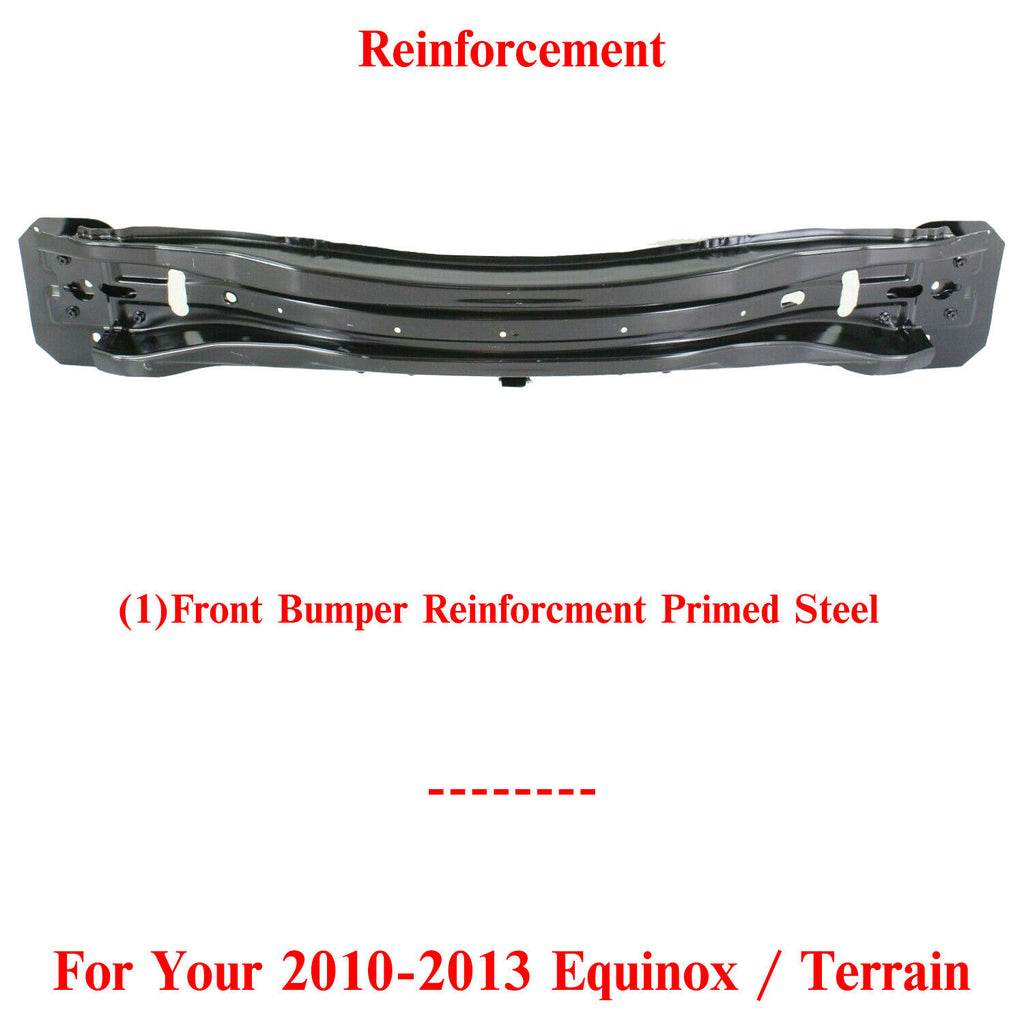 Front Bumper Reinforcement Primed Steel For 2010-2013 Equinox / Terrain