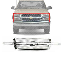 Load image into Gallery viewer, Front Grille Mesh insert All Chrome For 2003-06 Chevrolet Silverado 1500 - 3500