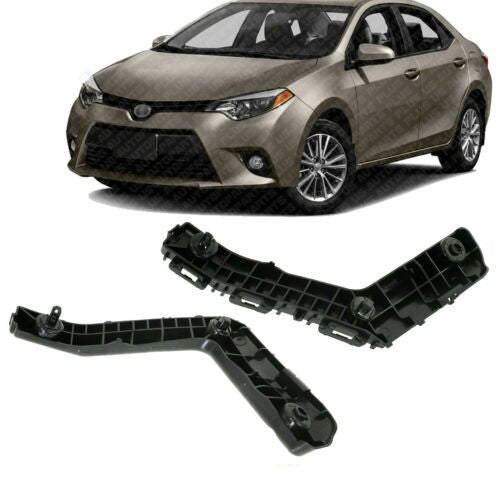 Front Bumper Brackets Driver & Passenger Side For 2014-2016 Toyota Corolla