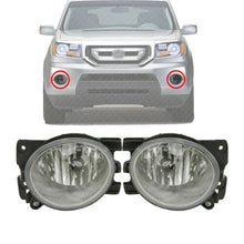 Load image into Gallery viewer, Front Fog Lights Bumper Lamps Left &amp; Right Pair Set For 2009-2011 Honda Pilot