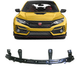 Front Bumper Face Bar Retainer Steel Black For 2016-2021 Honda Civic