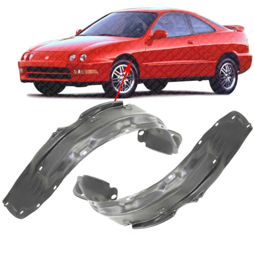 Front Fender Liner Left Driver & Right Passenger Side For 1998-01 Acura Integra