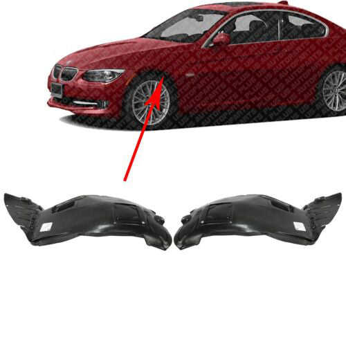 Front Splash Shield Fender Liner LH+RH Side For 2006-12 BMW 3-Series Sedan/Wagon