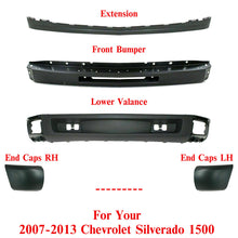 Load image into Gallery viewer, Front Bumper Primed Steel Face Kit For 2007-2013 Chevy Silverado 1500 Series