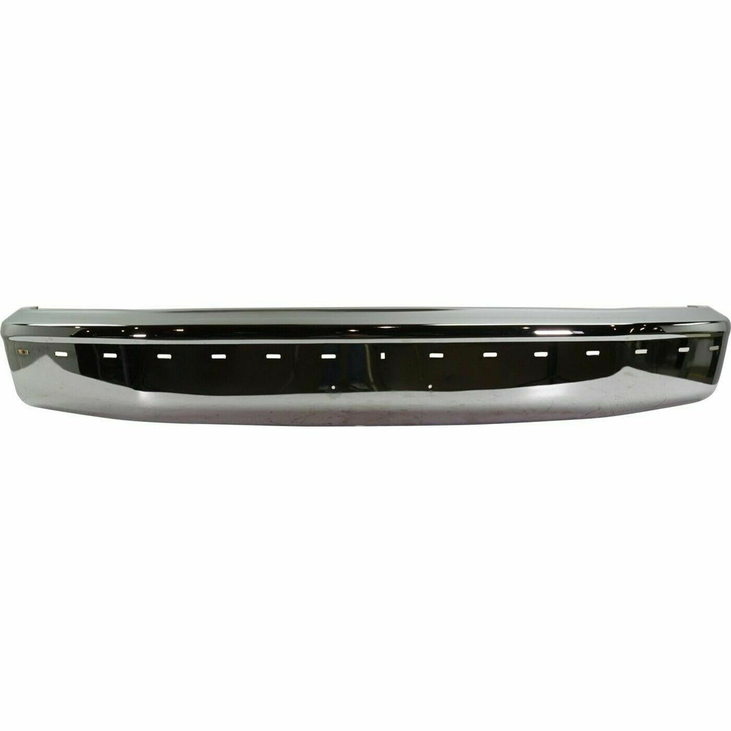 Front Bumper Chrome With Molding Holes For 1992-96 Ford F-150 1997 F-250 F-350