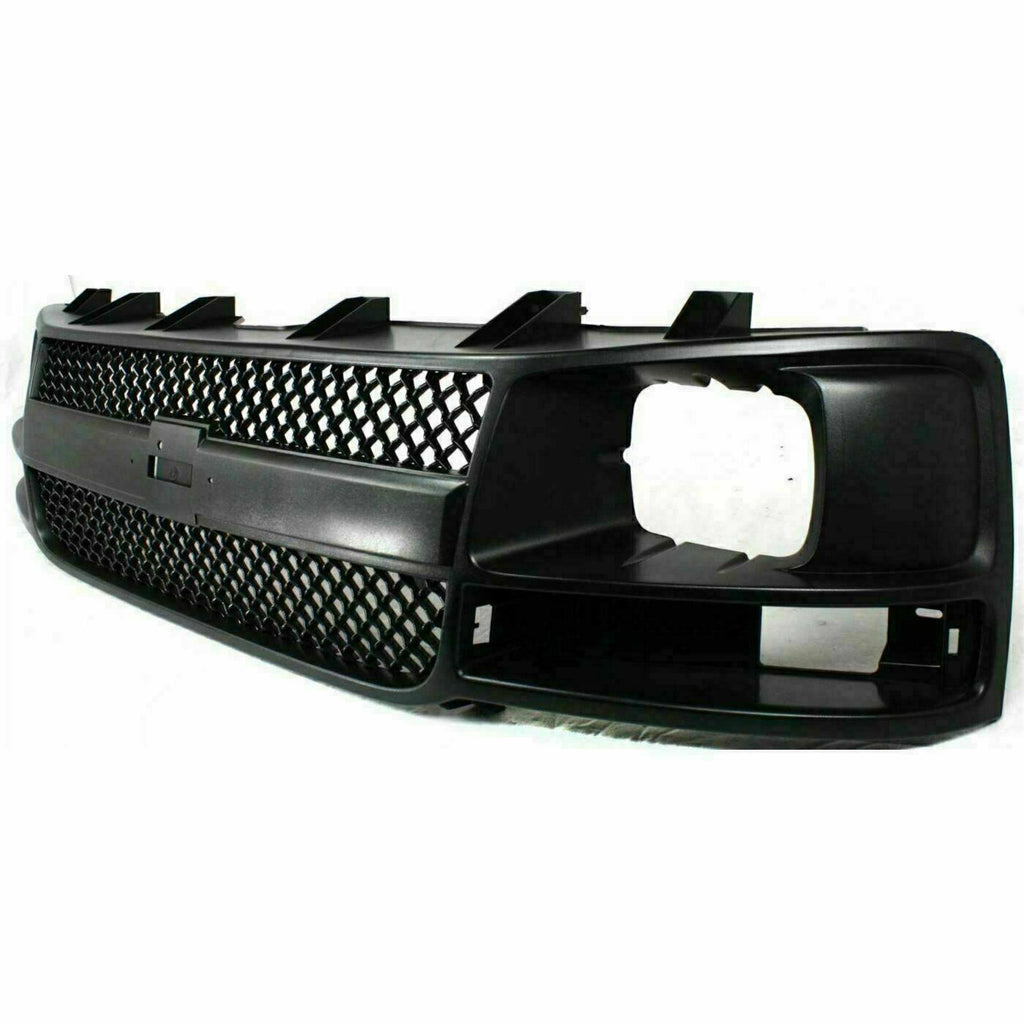 Front Bumper Primed + Upper Cover Textured + Grille For 03-17 Chevy Express Van