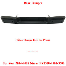 Load image into Gallery viewer, Rear Step Bumper Face Bar For 2014-2018 Nissan NV1500 2500 3500 Cargo Van