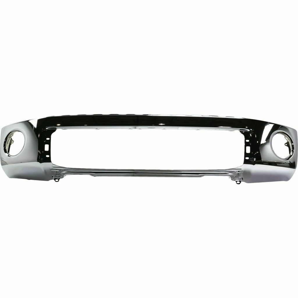 Front Bumper Chrome + Upper Cover + Lower Valance For 2010-2013 Toyota Tundra