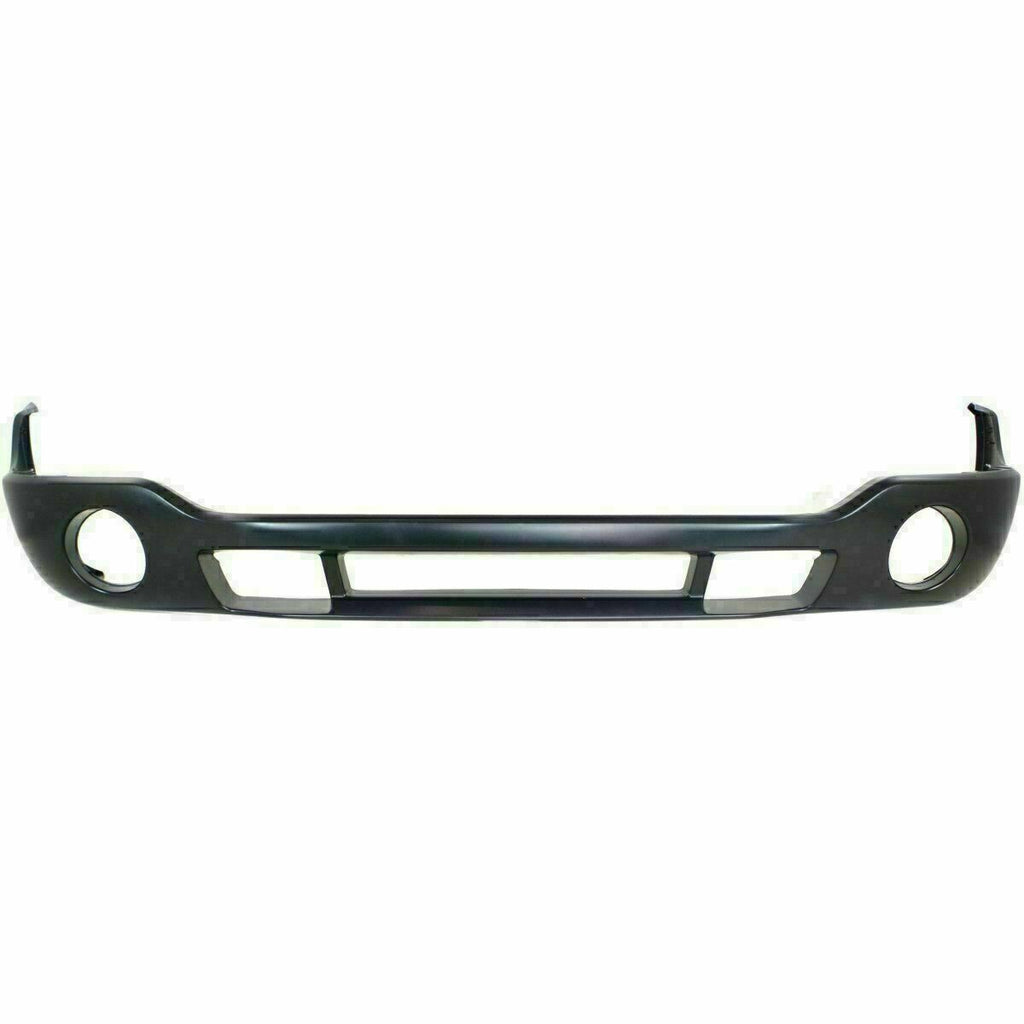 Front Bumper Primed w/ Brackets Kit + Grille+ Fog For 03-06 GMC Sierra 1500 2500