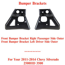 Load image into Gallery viewer, Front Bumper Brackets LH &amp; RH Side For 2011-2014 Chevy Silverado 2500HD 3500