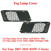 Load image into Gallery viewer, Front Fog Lamp Cover Outer Primed Plastic RH &amp; LH For 2007-2010 BMW 3-Series