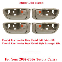 Load image into Gallery viewer, Front &amp; Rear Interior Door Handle Left + Right Side For 2002-06 Toyota Camry 4Pc