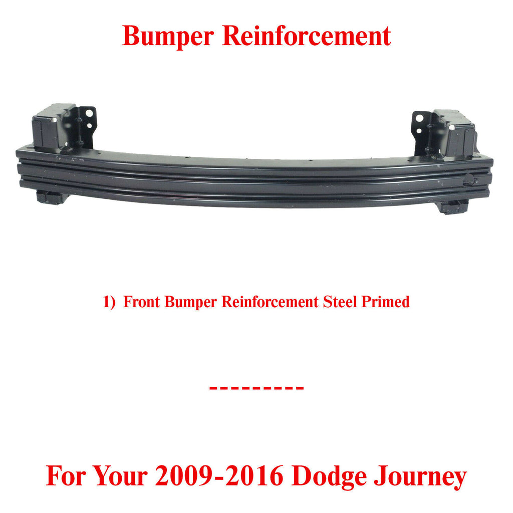 Front Bumper Reinforcement Steel Primed For 2009-2016 Dodge Journey