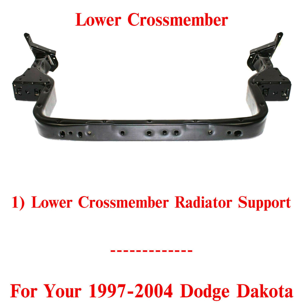 Lower Crossmember Radiator Support Tie Bar Steel For 1997-2004 Dodge Dakota