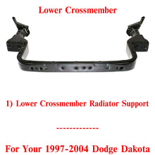 Load image into Gallery viewer, Lower Crossmember Radiator Support Tie Bar Steel For 1997-2004 Dodge Dakota